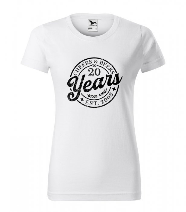 Tricou personalizat 20 ani, Cheers and beers [1]