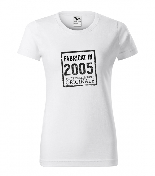 Tricou personalizat 20 ani, Fabricat In [1]