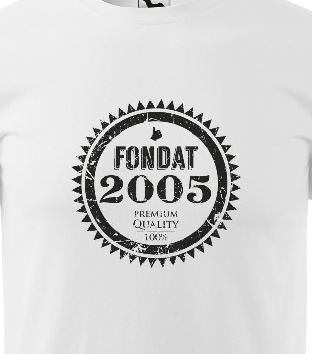 Tricou personalizat 20 ani, Fondat In [2]