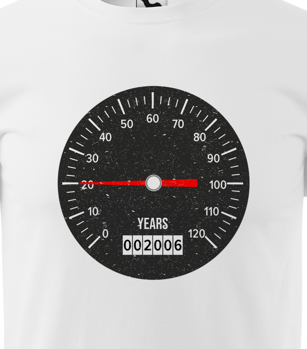 Tricou personalizat 20 ani, Speed Your Age [2]