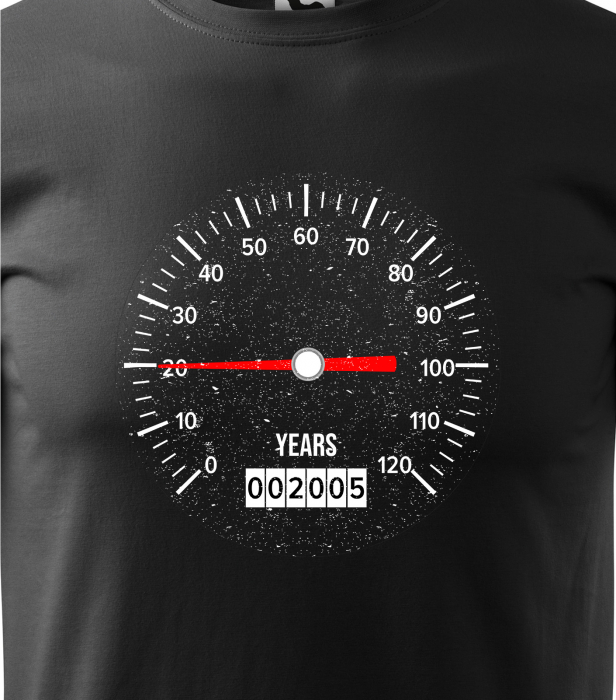 Tricou personalizat 20 ani, Speed Your Age [2]