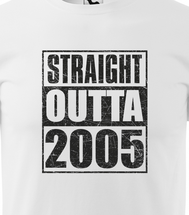 Tricou personalizat 20 ani, STRAIGHT outta [2]