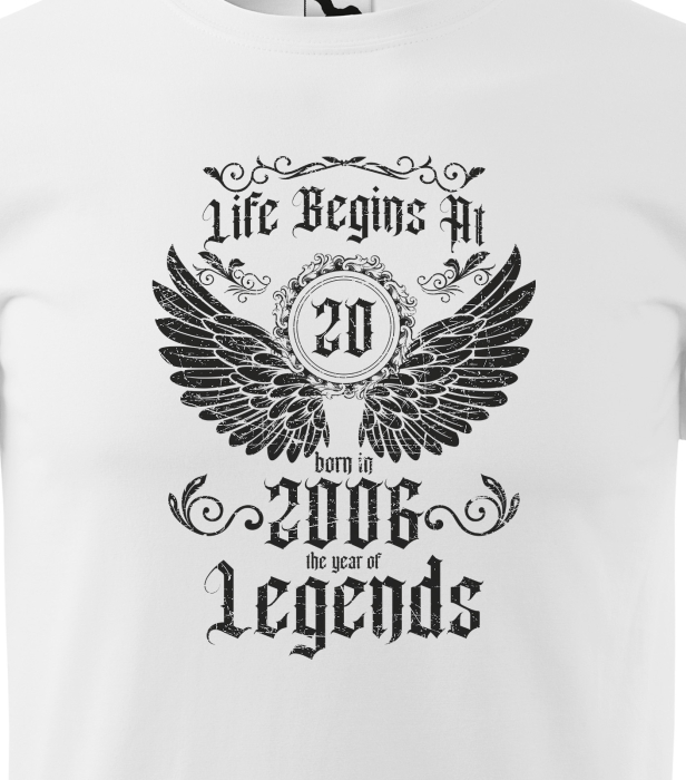Tricou personalizat 20 ani, The year of the LEGENDS [2]
