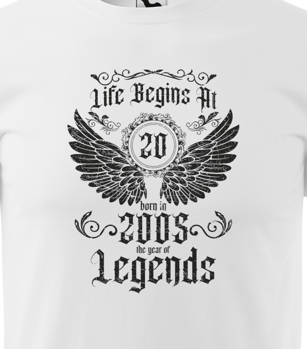Tricou personalizat 20 ani, The year of the LEGENDS [2]