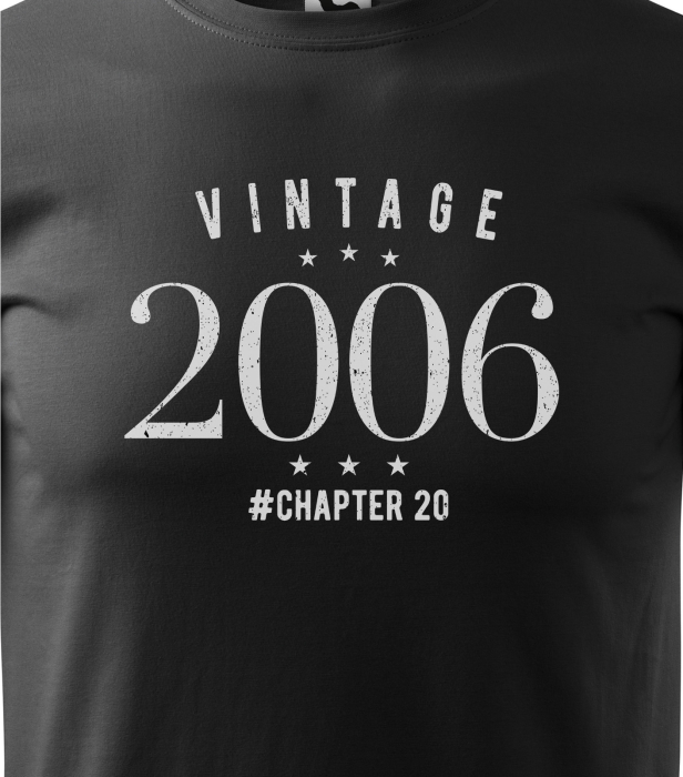 Tricou personalizat 20 ani, VINTAGE chapter [2]