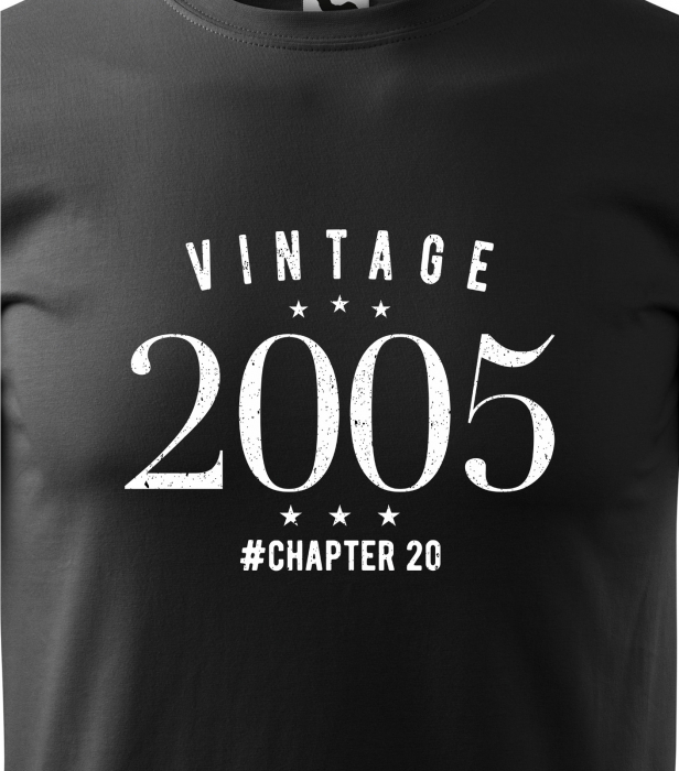 Tricou personalizat 20 ani, VINTAGE chapter [2]