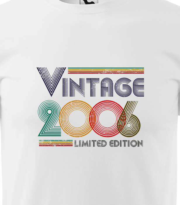 Tricou personalizat 20 ani, VINTAGE year LIMITED edition [2]