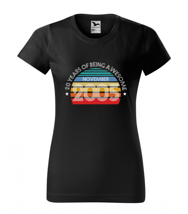 Tricou personalizat 20 ani, Years of being AWESOME [1]