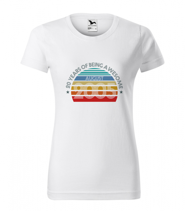 Tricou personalizat 20 ani, Years of being AWESOME [1]