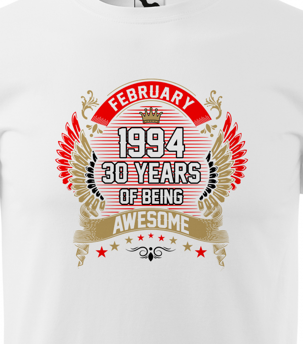Tricou personalizat 31 ani, AWESOME years crown [2]