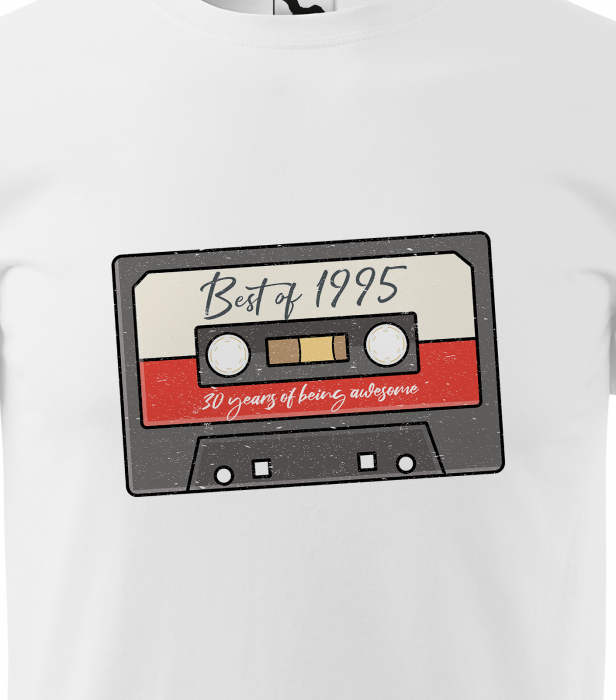 Tricou personalizat 30 ani, BEST of vintage casette [2]