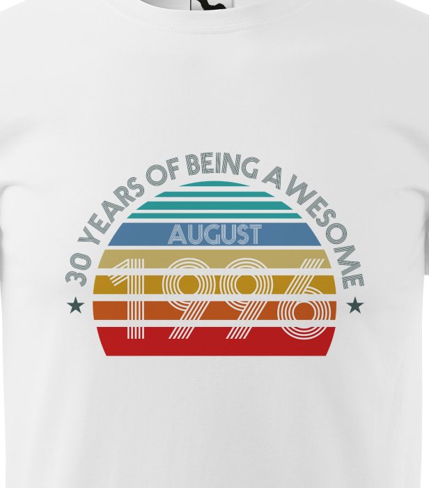 Tricou personalizat 30 ani, Years of being AWESOME [2]