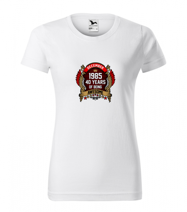 Tricou personalizat 40 ani, AWESOME years crown [1]