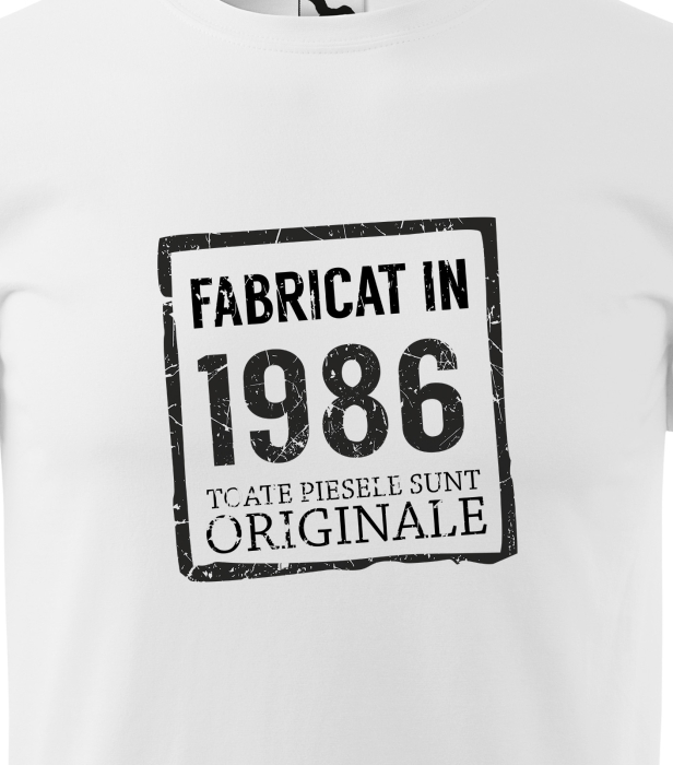 Tricou personalizat 40 ani, Fabricat In [2]