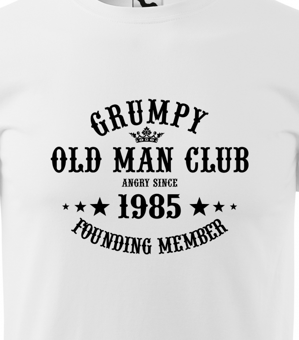 Tricou personalizat 40 ani, Grumpy Old Man [2]