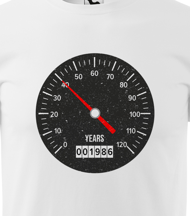 Tricou personalizat 40 ani, Speed Your Age [2]