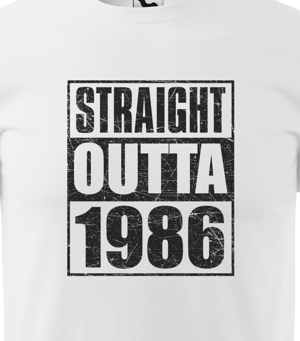 Tricou personalizat 40 ani, STRAIGHT outta [2]