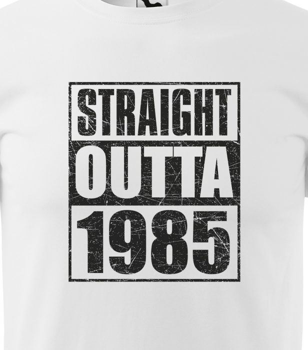 Tricou personalizat 40 ani, STRAIGHT outta [2]