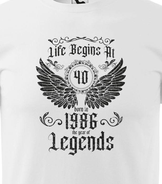 Tricou personalizat 40 ani, The year of the LEGENDS [2]