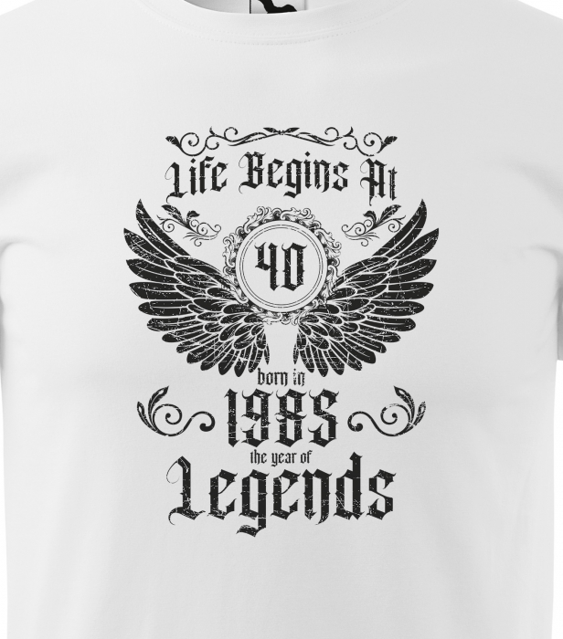 Tricou personalizat 40 ani, The year of the LEGENDS [2]