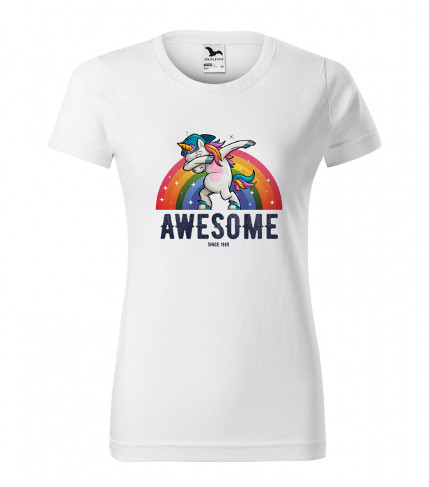 Tricou personalizat 40 ani, Unicorn Awesome Since [1]