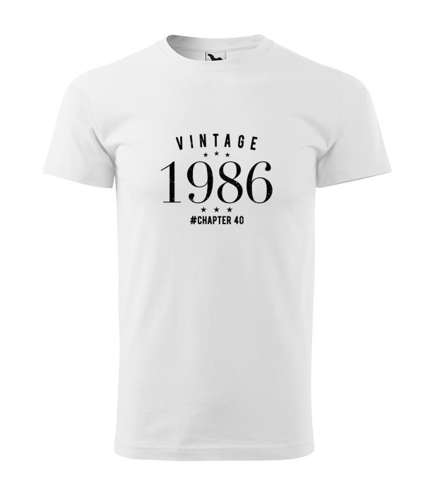 Tricou personalizat 40 ani, VINTAGE chapter [1]