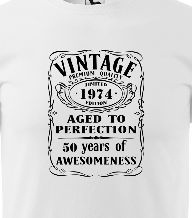 Tricou personalizat 51 ani, Aged to PERFECTION [2]