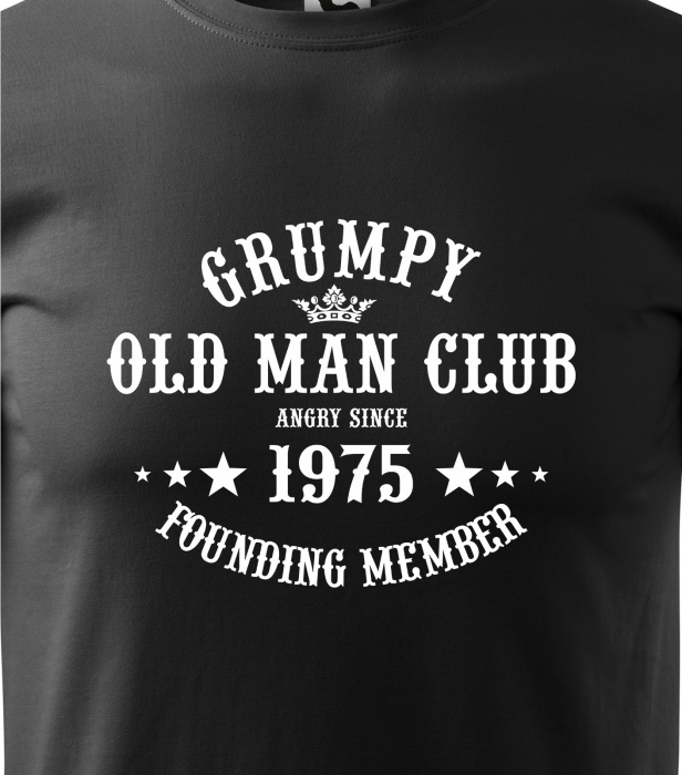 Tricou personalizat 50 ani, Grumpy Old Man [2]