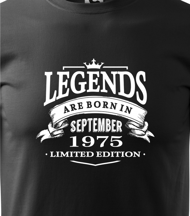 Tricou personalizat 50 ani, Legends are born [2]