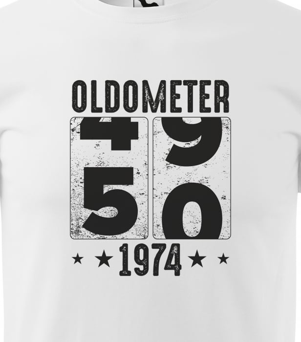 Tricou personalizat 50 ani, Oldometer [2]