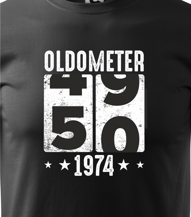 Tricou personalizat 50 ani, Oldometer [2]