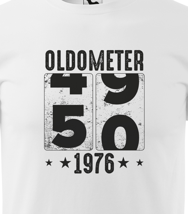 Tricou personalizat 50 ani, Oldometer [2]