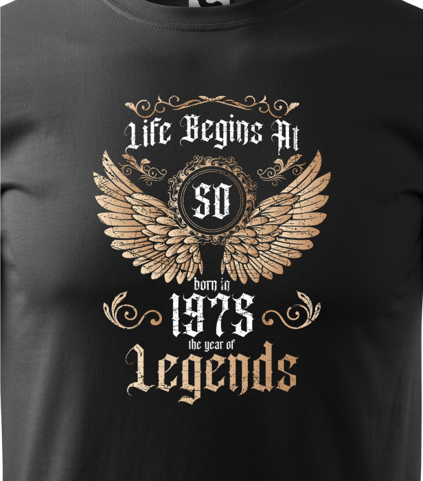 Tricou personalizat 50 ani, The year of the LEGENDS [2]