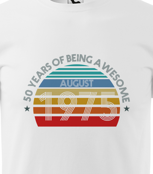 Tricou personalizat 50 ani, Years of being AWESOME [2]