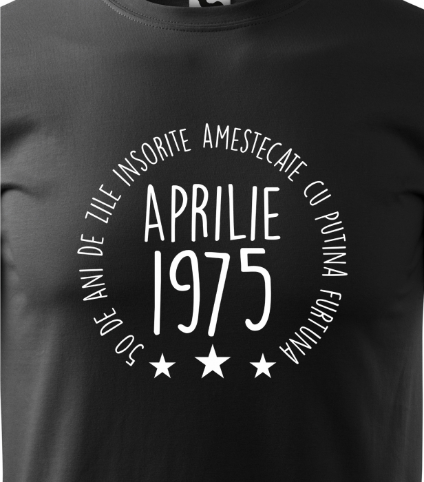 Tricou personalizat 50 ani, Zile INSORITE amestecate cu FURTUNA [2]
