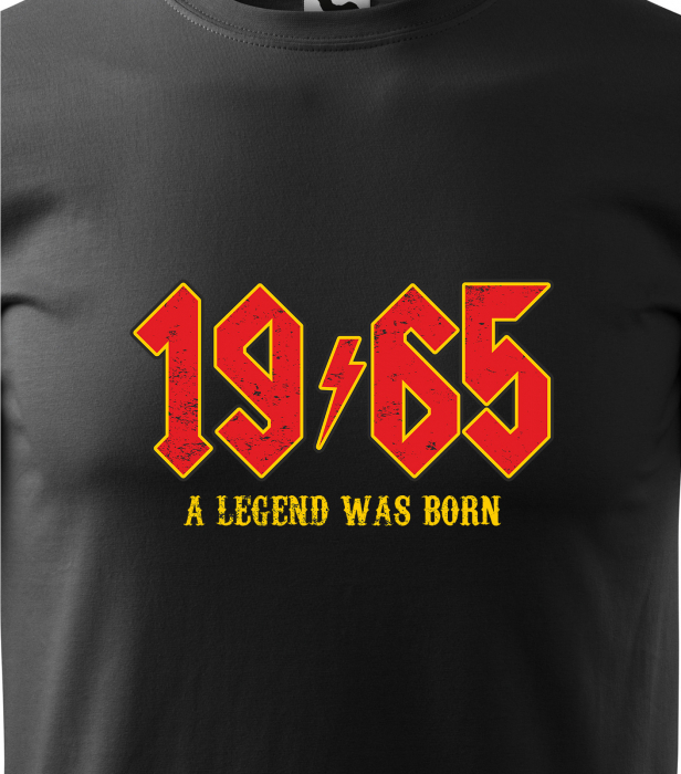Tricou personalizat 60 ani, A LEGEND was born [2]