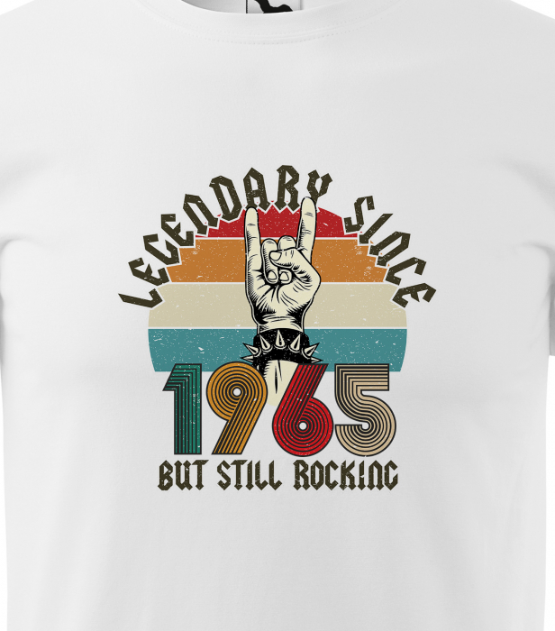 Tricou personalizat 60 ani, LEGENDARY but still rocking [2]