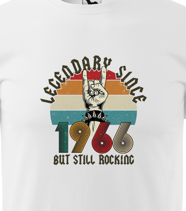 Tricou personalizat 60 ani, LEGENDARY but still rocking [2]