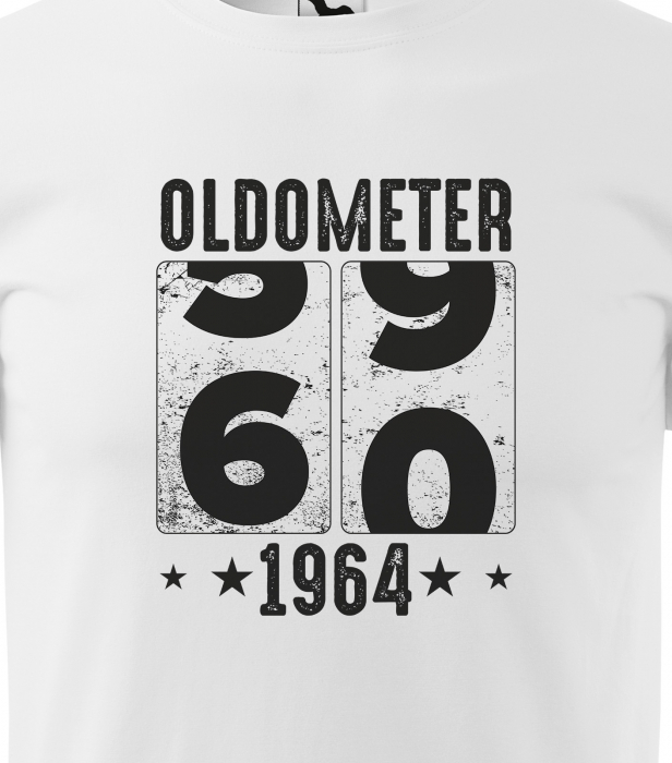 Tricou personalizat 60 ani, Oldometer [2]