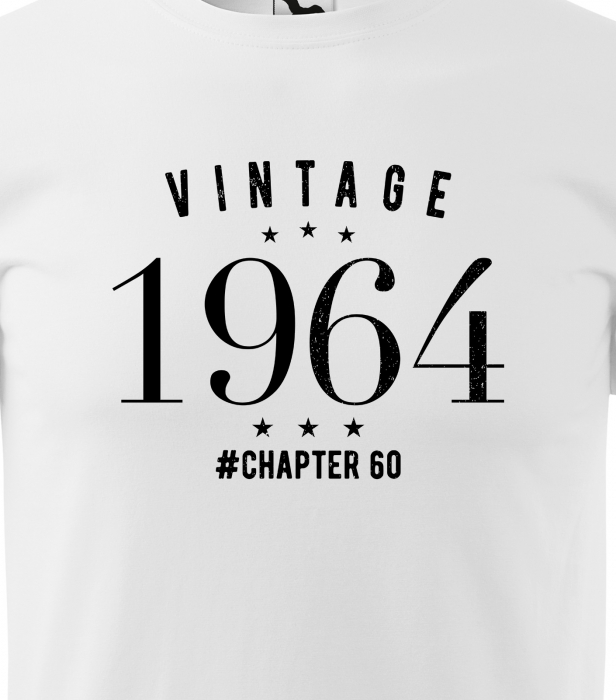 Tricou personalizat 61 ani, VINTAGE chapter [2]