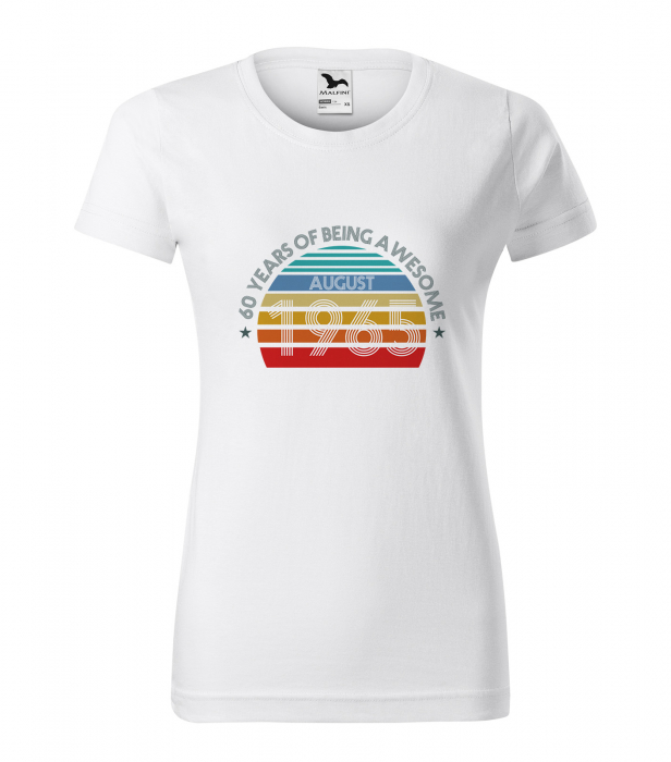Tricou personalizat 60 ani, Years of being AWESOME [1]