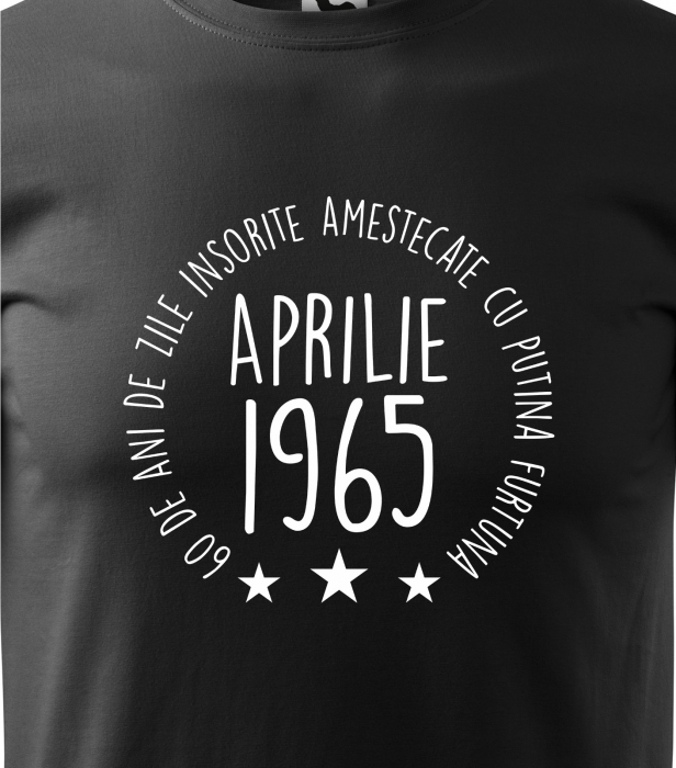 Tricou personalizat 60 ani, Zile INSORITE amestecate cu FURTUNA [2]