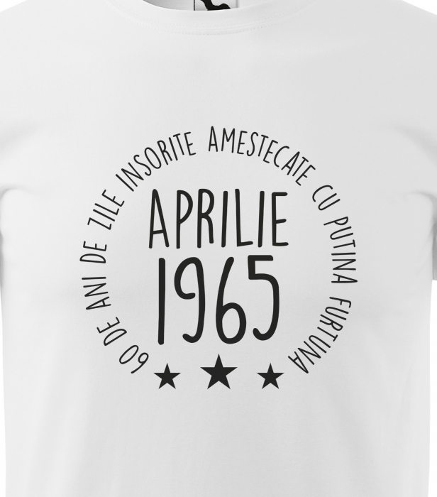Tricou personalizat 60 ani, Zile INSORITE amestecate cu FURTUNA [2]