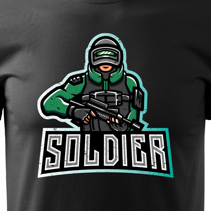 Tricou personalizat pentru cei pasionati de gaming, cadoul perfect, Armor Soldier [2]