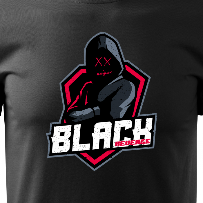 Tricou personalizat pentru cei pasionati de gaming, cadoul perfect, Black Revenge [2]