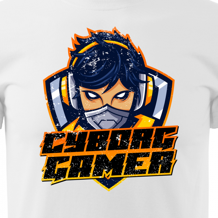 Tricou personalizat pentru cei pasionati de gaming, cadoul perfect, Cyborg Gamer [2]