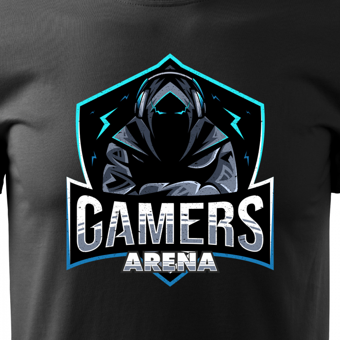 Tricou personalizat pentru cei pasionati de gaming, cadoul perfect, Gamers Arena Shield [2]