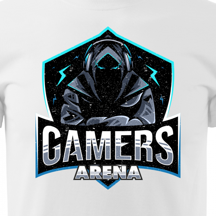 Tricou personalizat pentru cei pasionati de gaming, cadoul perfect, Gamers Arena Shield [2]