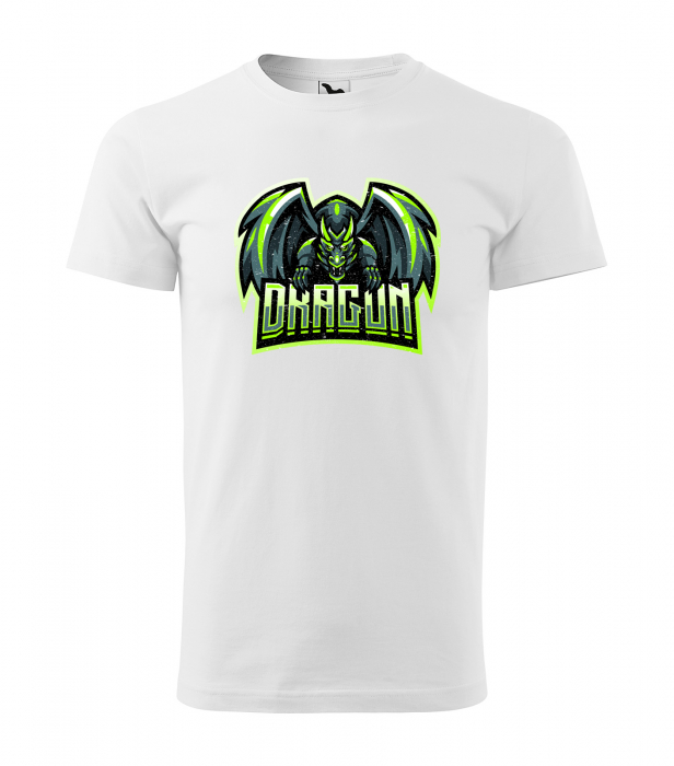 Tricou personalizat pentru cei pasionati de gaming, cadoul perfect, Green Dragon Shield [1]