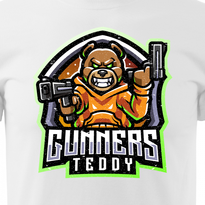 Tricou personalizat pentru cei pasionati de gaming, cadoul perfect, Gunners Teddy Team [2]